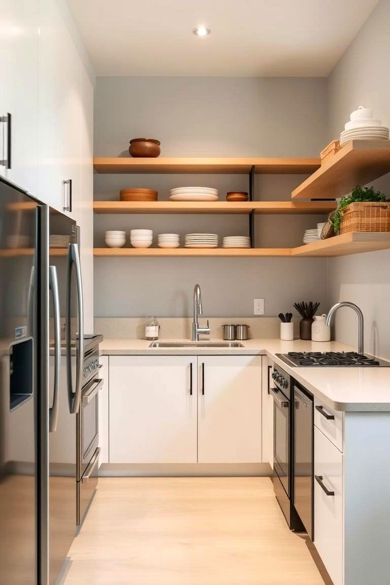 Use Glass and Mirror Elements - 24 Minimalist Interior Design Ideas