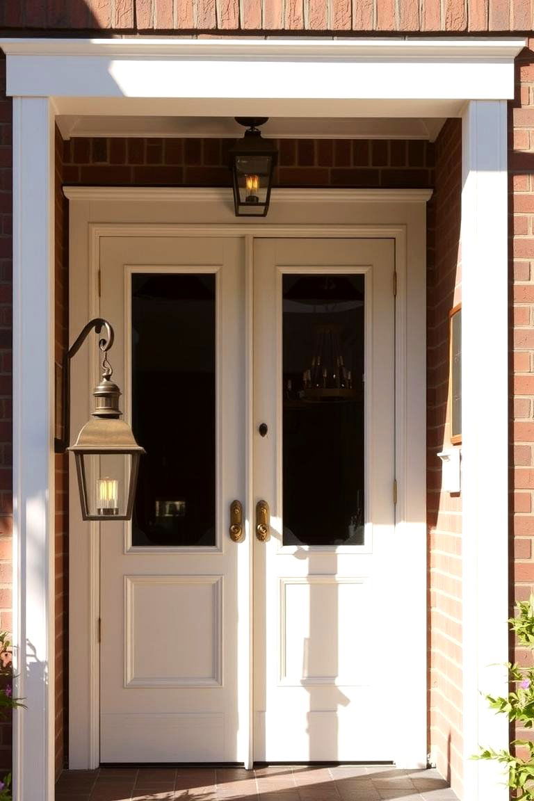 Use Lanterns for Warm Lighting - 24 Small Front Porch Ideas