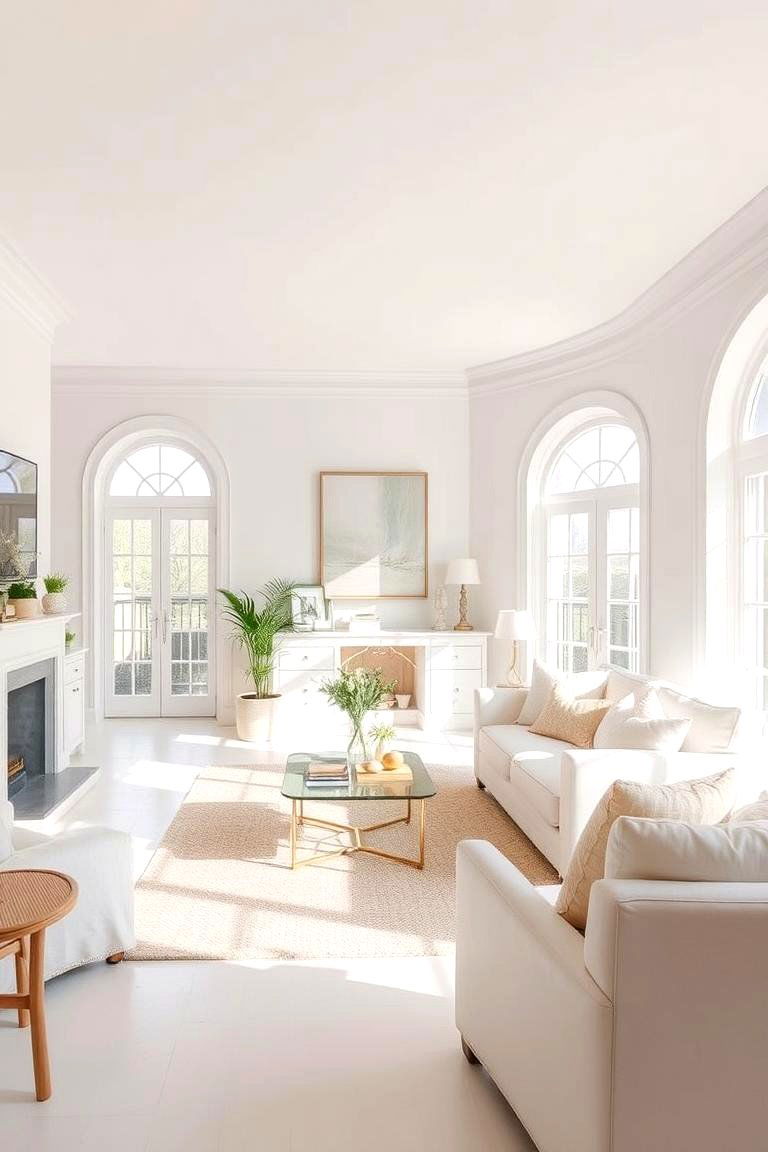 Use Lighter Colors to Open Up the Space - 24 Awkward Living Room Layout Ideas