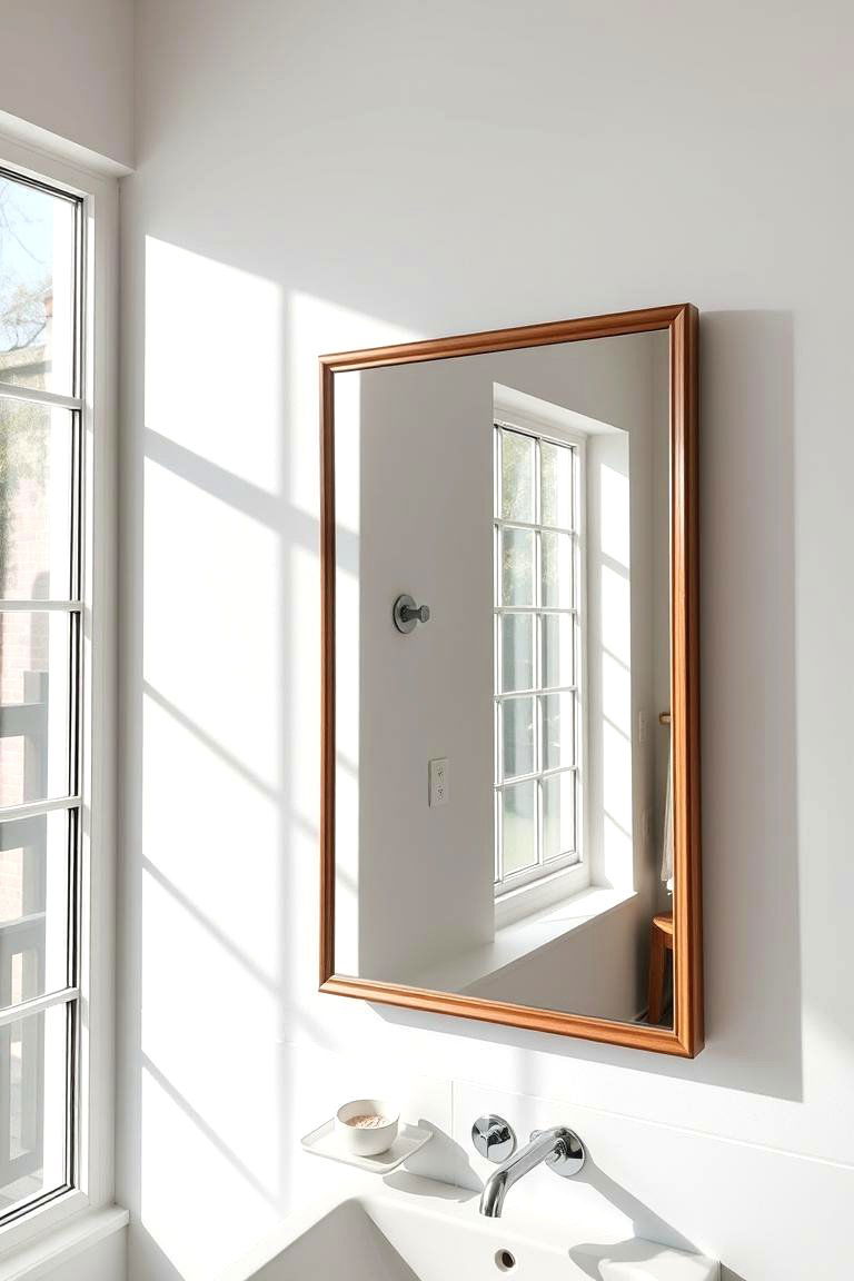 Use Mirrors to Create the Illusion of Space - 24 Small Master Bathroom Ideas