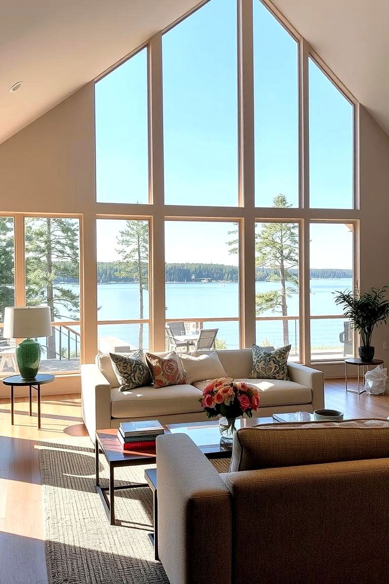 Use Mirrors to Enhance Views and Light - 24 Lake House Decorating Ideas
