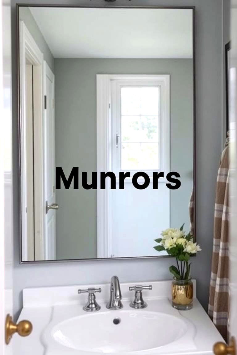 Use Mirrors to Expand the Space - 24 Apartment Bathroom Ideas