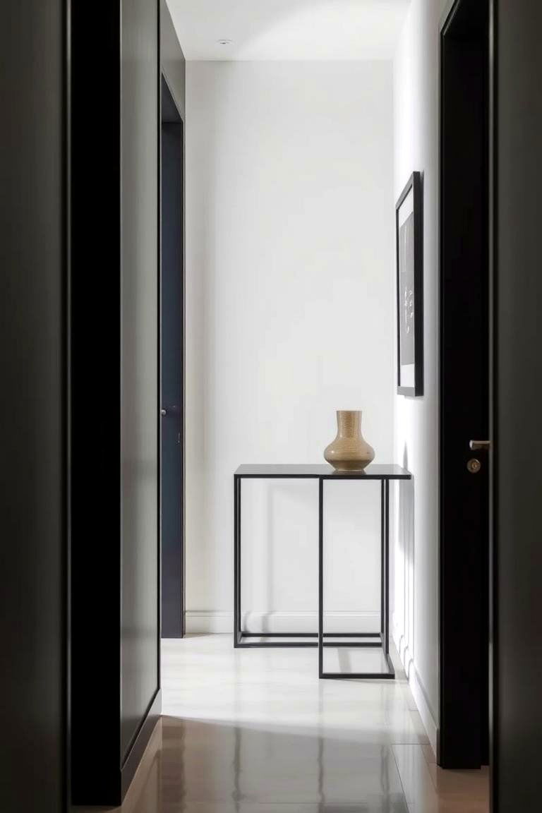 Use Narrow Furniture for a Sleek Look - 24 Narrow Hallway Ideas