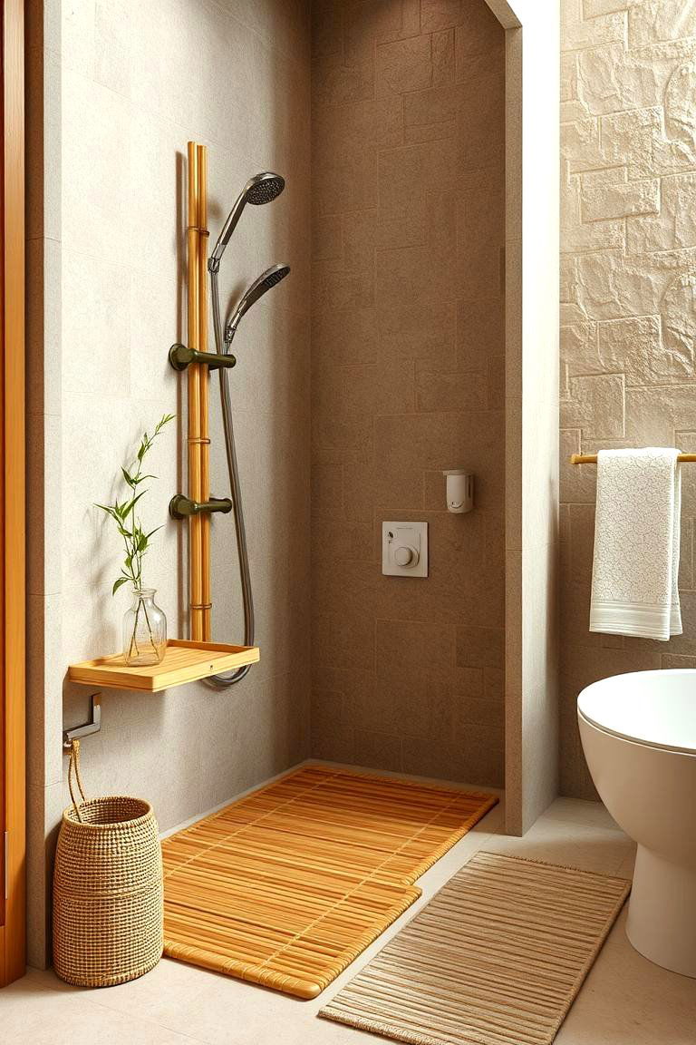 Use Natural Materials - 24 Bathroom Decor Ideas