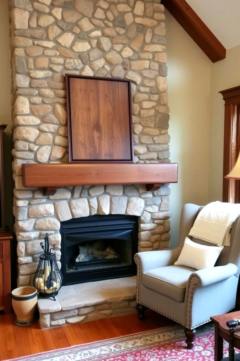 Use Natural Wood Flooring - 24 Small Rustic Living Room Ideas