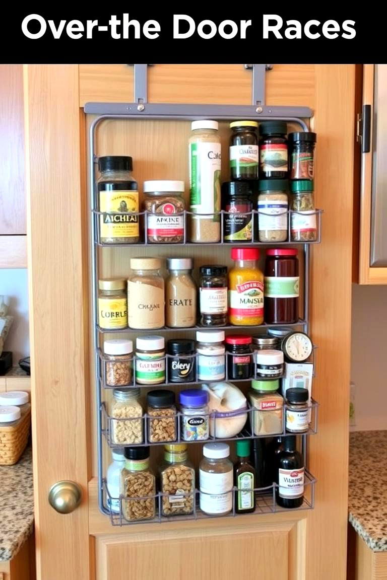 Use Over the Door Organizers - 24 Kitchen Cabinet Organization Ideas