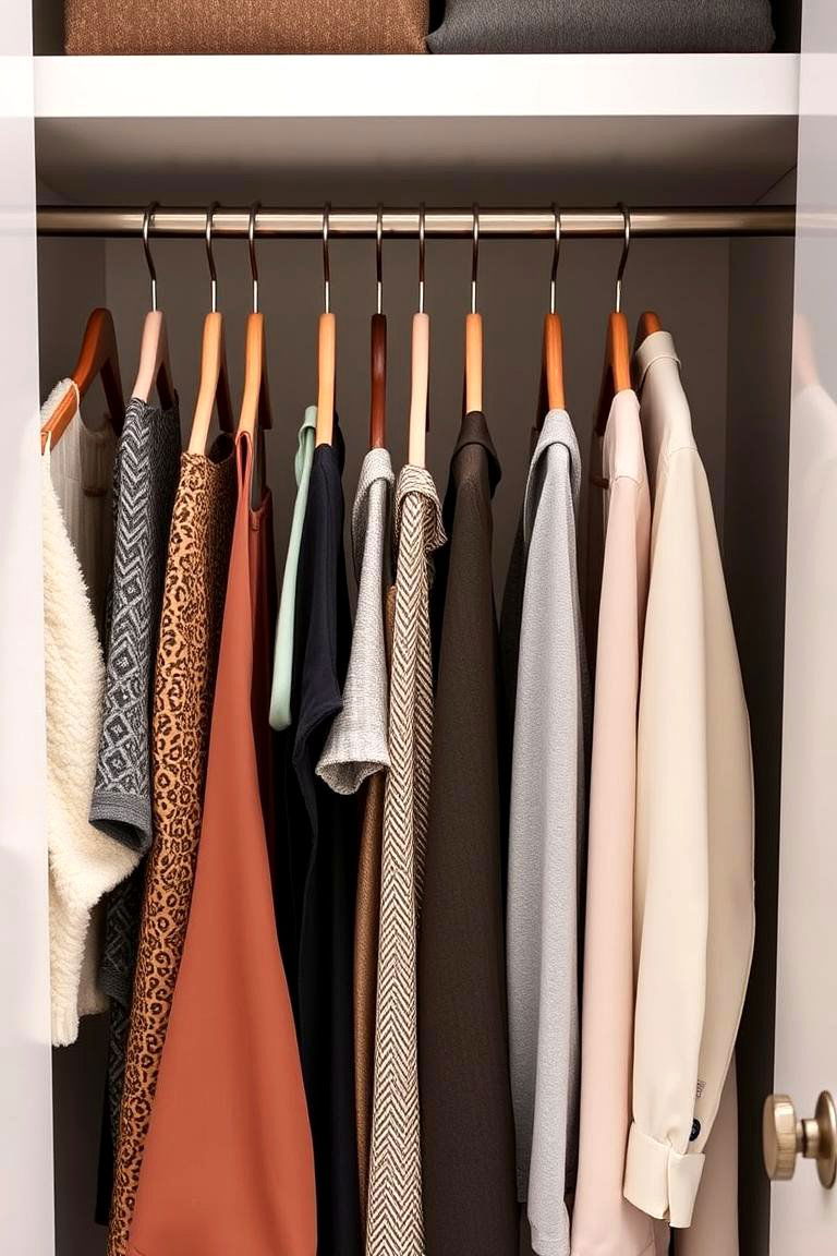 Use Slimline Hangers - 24 Hall Closet Organization Ideas