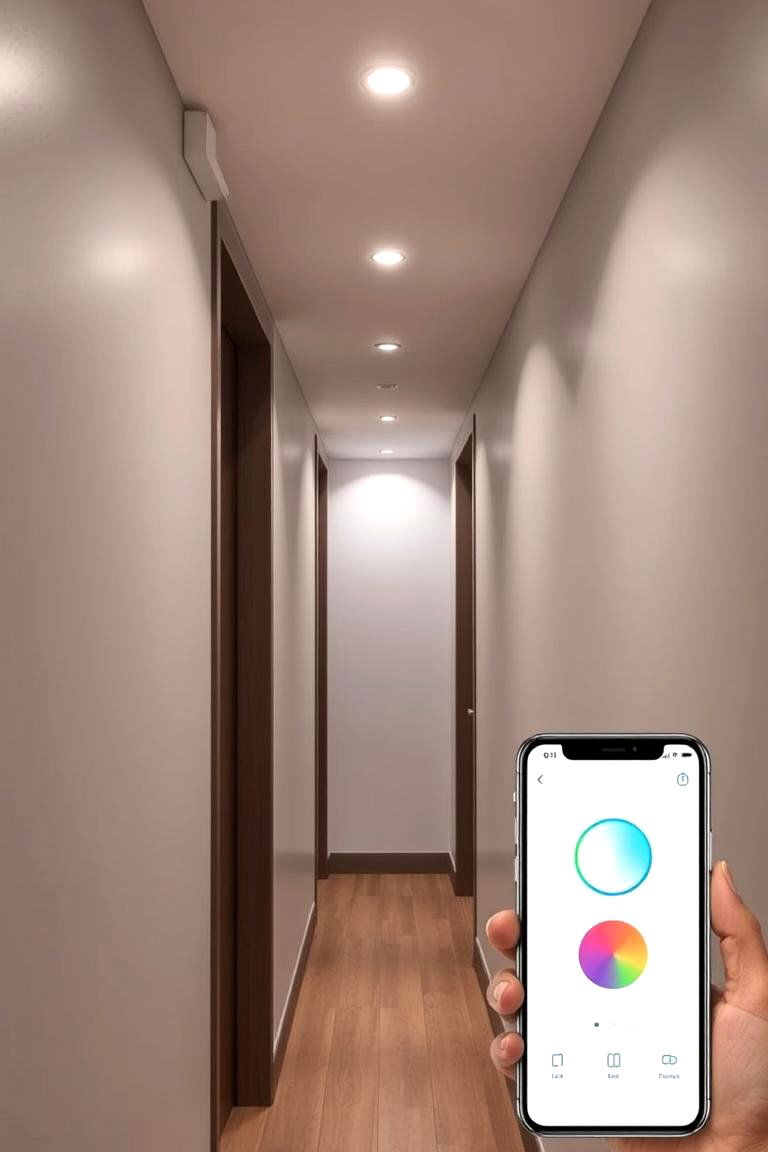 Use Smart Lighting for Automation - 24 Narrow Hallway Lighting Ideas
