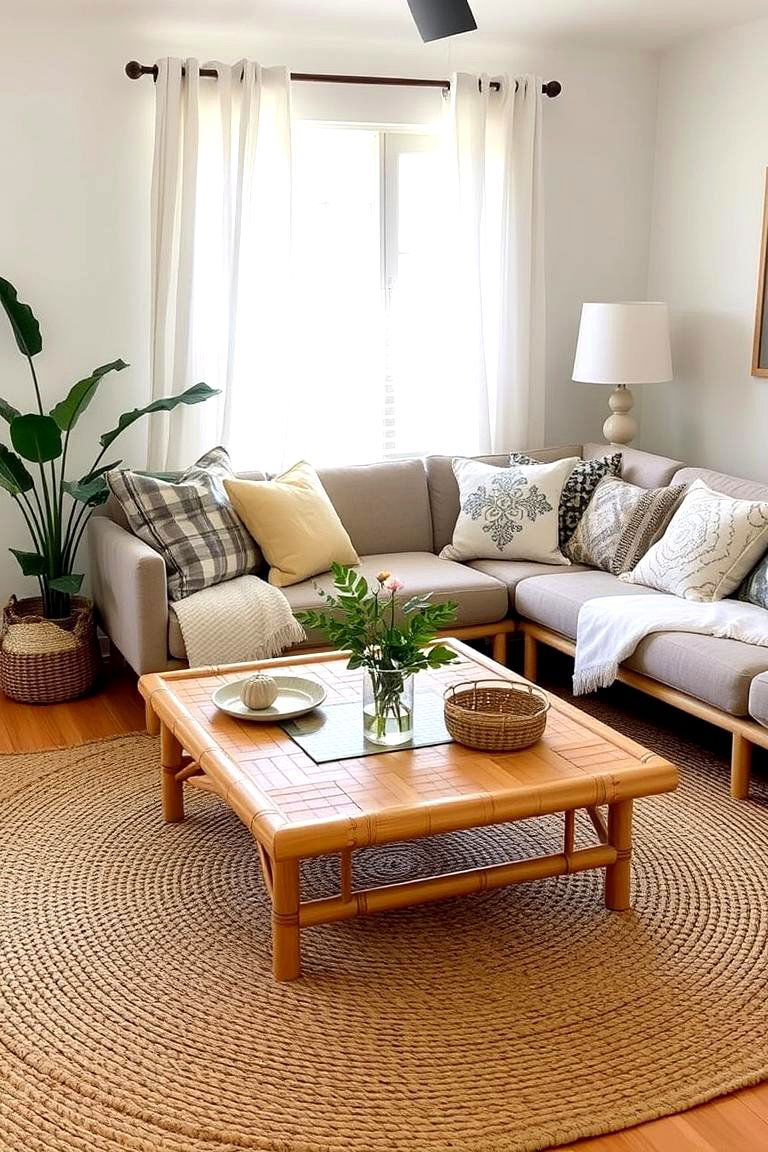 Use Sustainable Eco Friendly Materials - 24 Earthy Living Room Decor Ideas