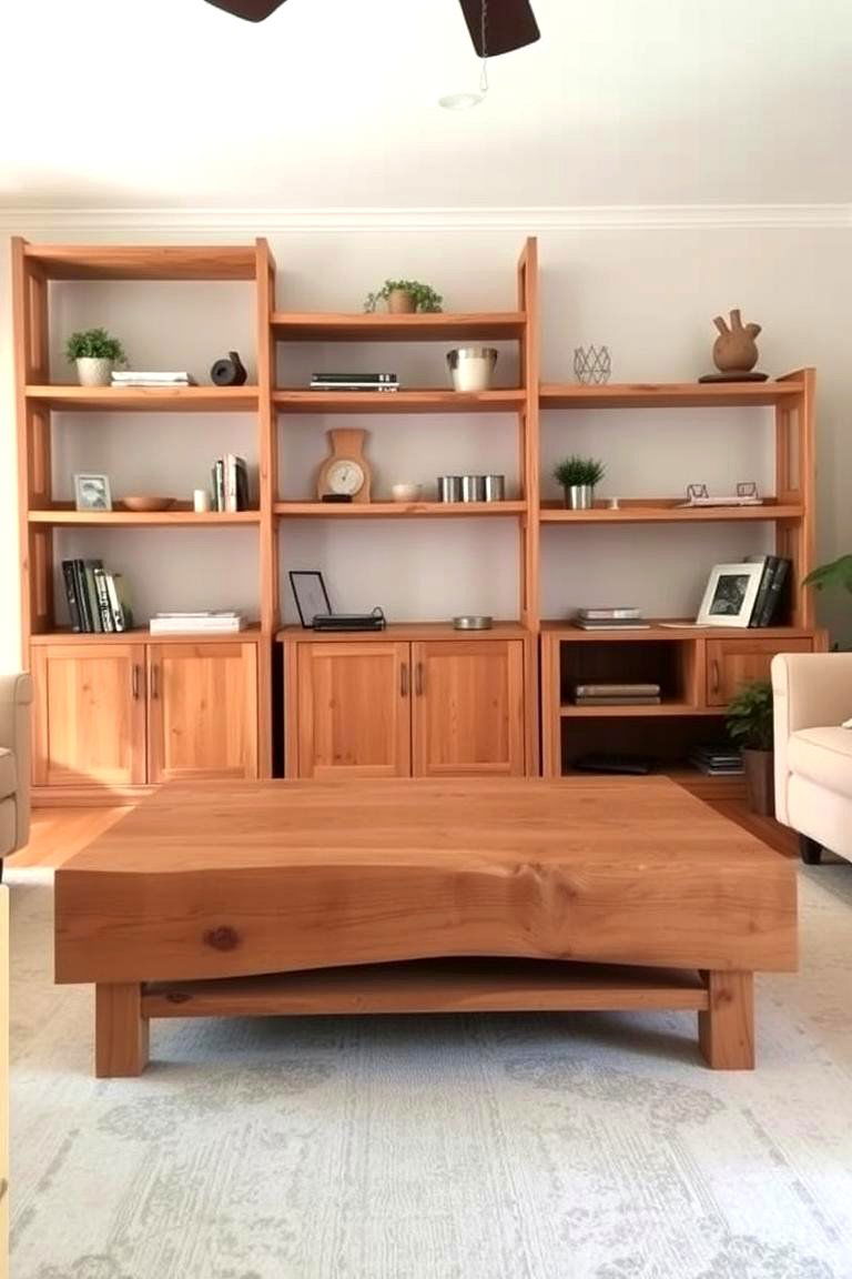 Use Wooden Furniture for Warmth - 24 Cozy Living Room Ideas