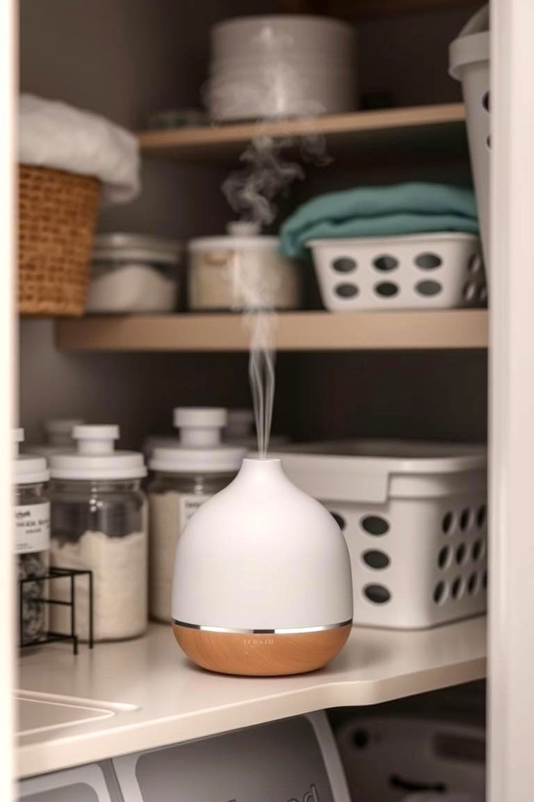 Use a Diffuser or Air Freshener - 24 Laundry Room Decor Ideas