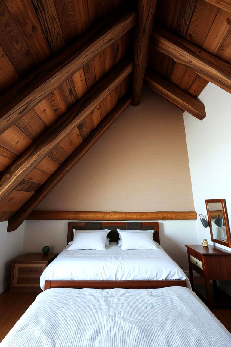 Use a Monochromatic Color Scheme - 24 Low Sloped Ceiling Bedroom Ideas
