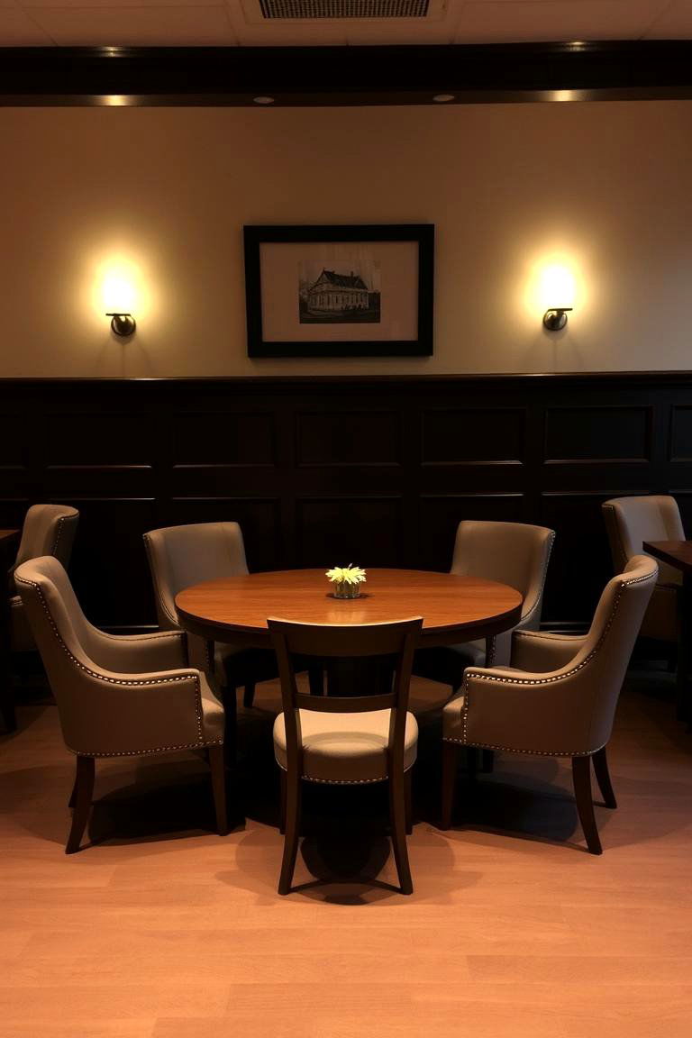 Use a Round Dining Table for Intimacy - 24 Dining Room Design Ideas