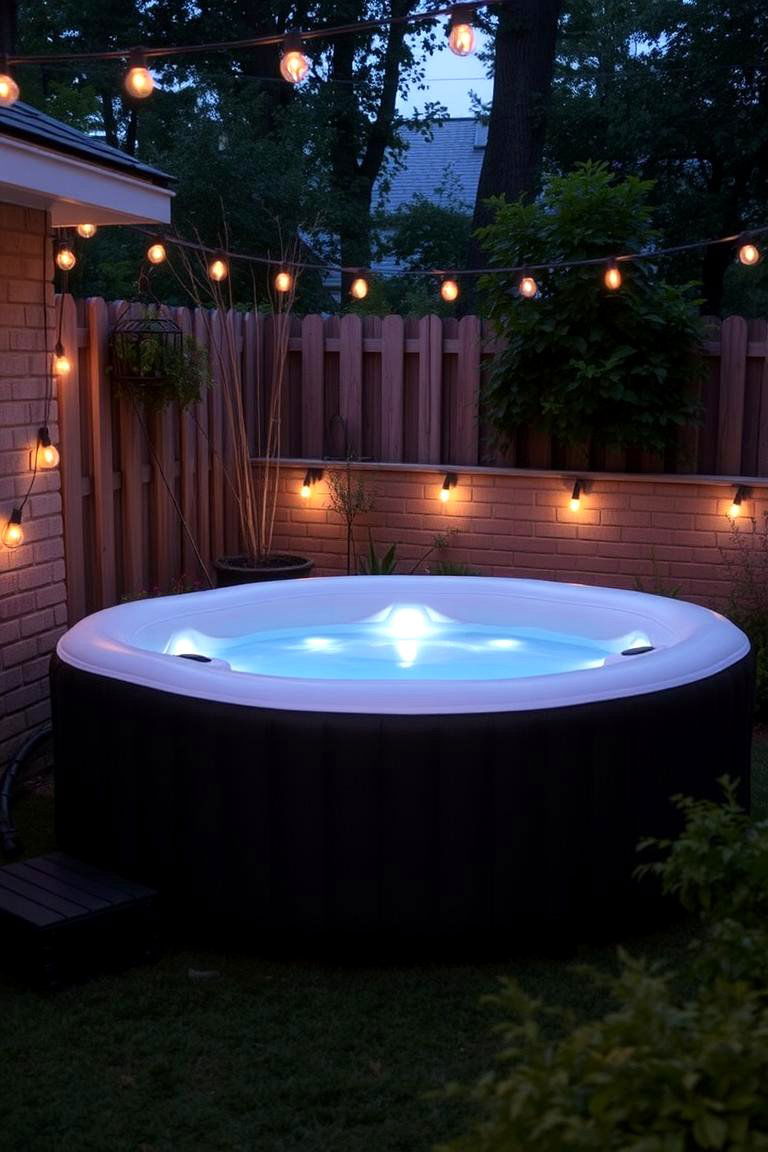 Use an Inflatable Hot Tub as a Pool - 24 Backyard Pool Ideas on a Budget