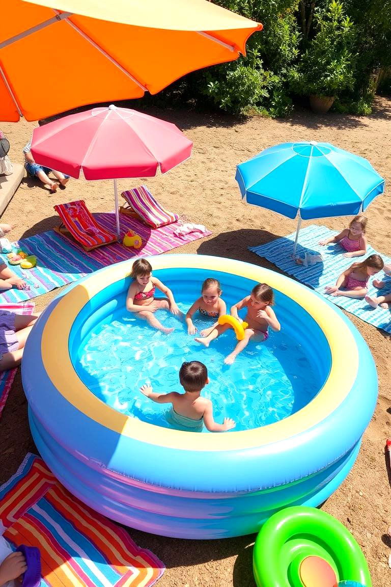 Use an Inflatable Pool - 24 Backyard Pool Ideas on a Budget