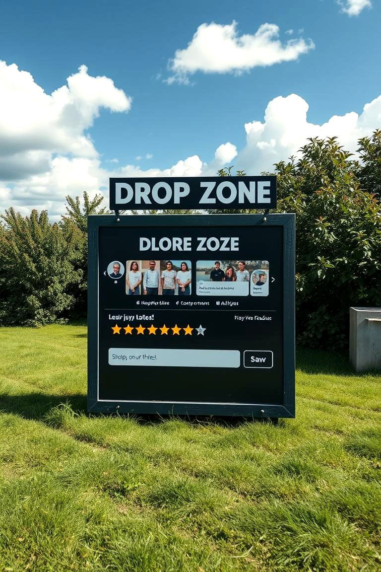 User Feedback Integrated Drop Zone - 24 Drop Zone Ideas
