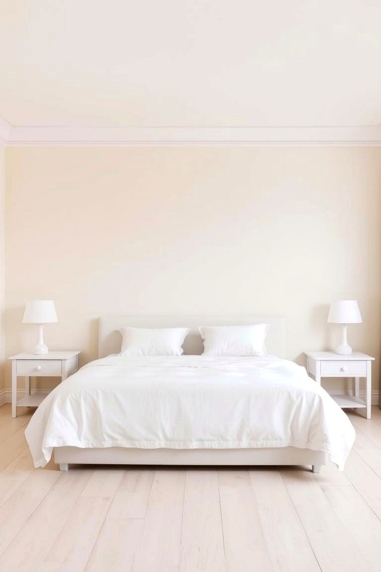 Using White Furniture with Cream Walls - 24 White and Cream Bedroom Ideas