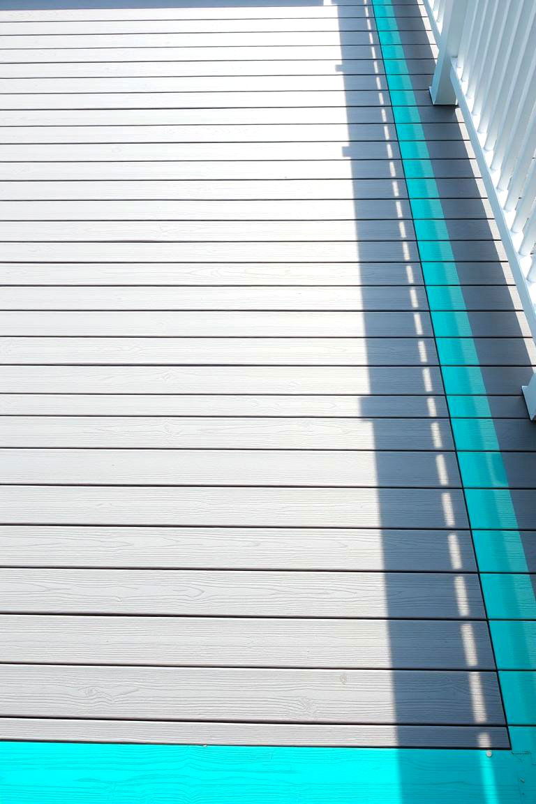 Using a Bold Color as an Accent - 24 Two Tone Deck Color Schemes