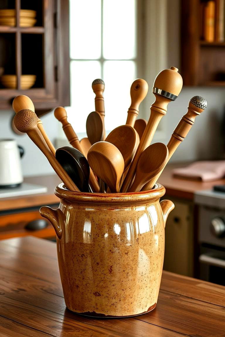 Utensil Crocks - 24 Traditional Kitchen Ideas