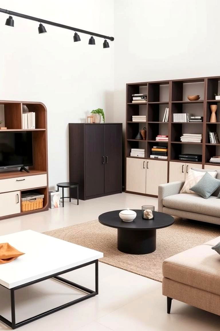 Utilitarian Furniture Pieces - 24 Industrial Living Room Ideas