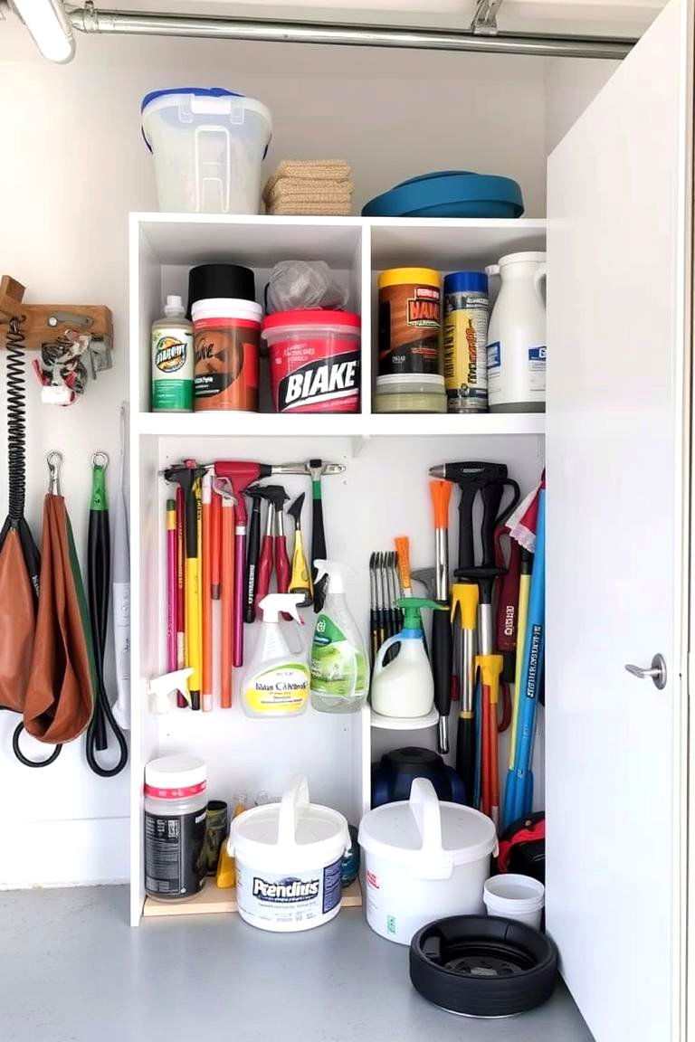 Utility Closet in the Garage - 24 Garage Storage Ideas