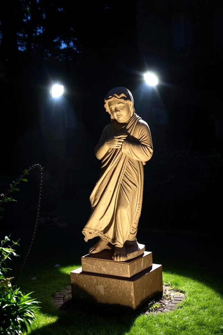 Utilize Dramatic Lighting - 24 Gothic Garden Ideas