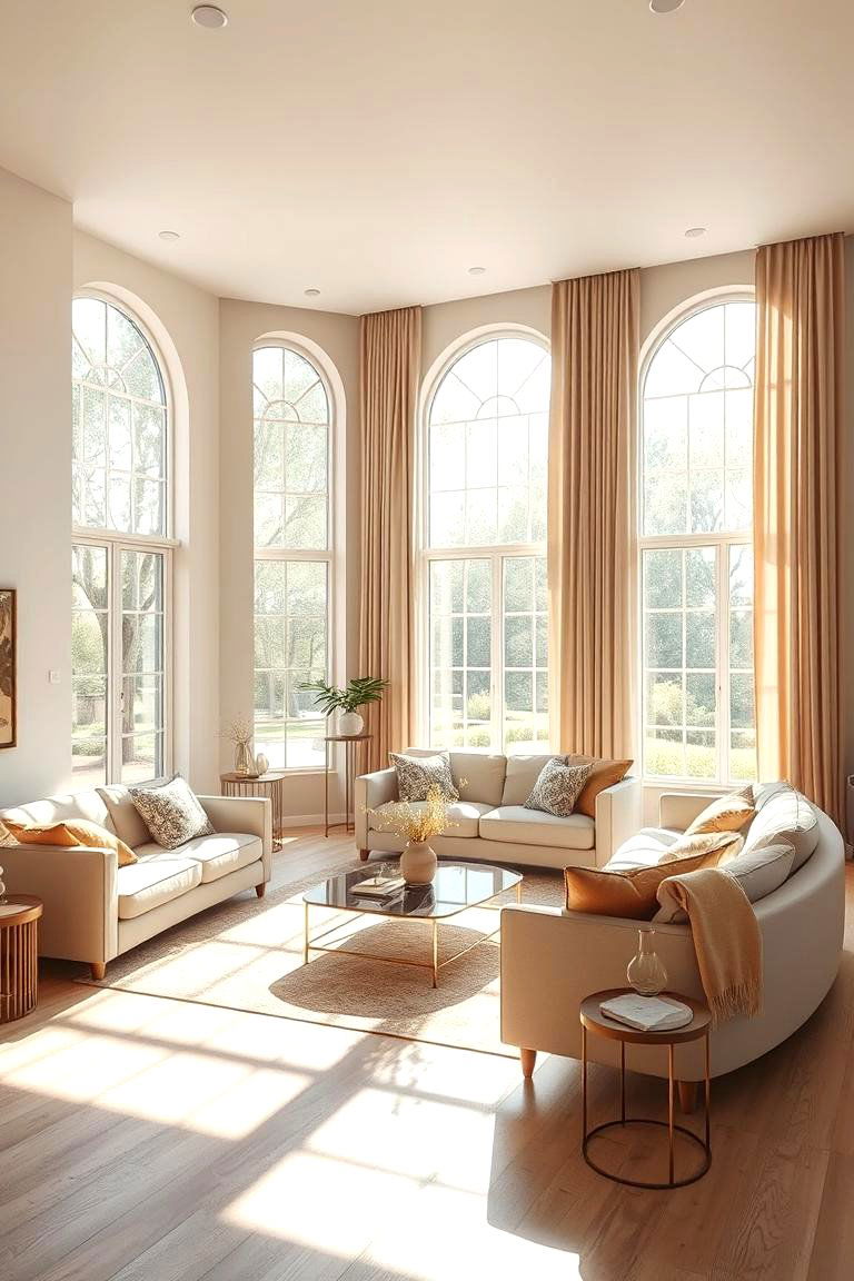 Utilize Natural Light for Brightness - 24 Natural Living Room Ideas