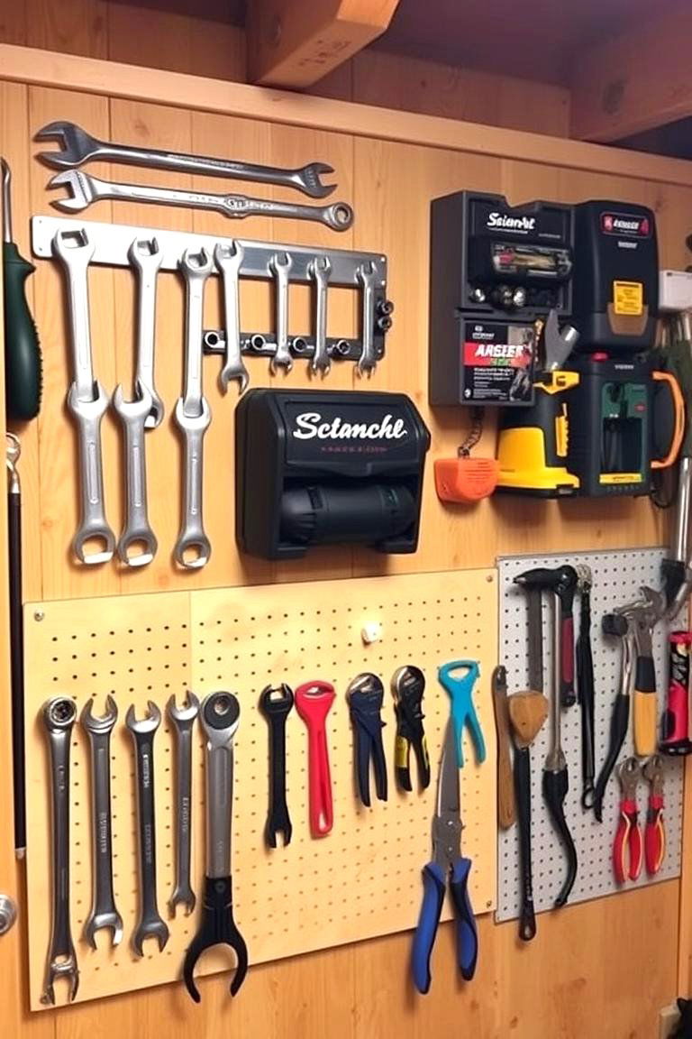 Utilize Wall Mounted Tool Organizers - 24 Shed Organization Ideas