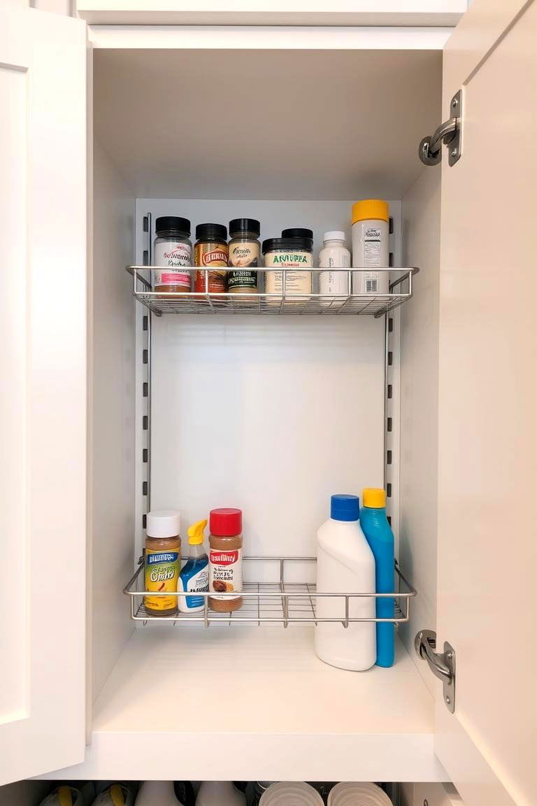 Utilize the Back of Cabinet Doors - 24 Mobile Home Kitchen Ideas