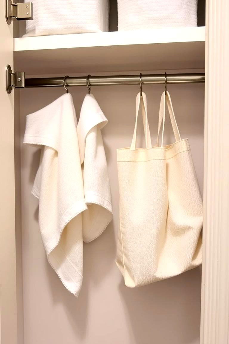 Utilize the Back of the Door for Extra Storage - 24 Linen Closet Organization Ideas