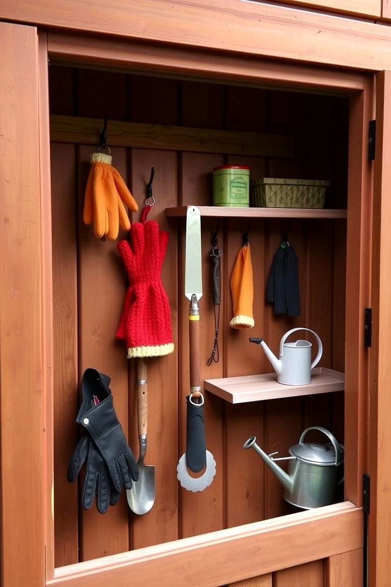 Utilize the Back of the Door - 24 Shed Organization Ideas