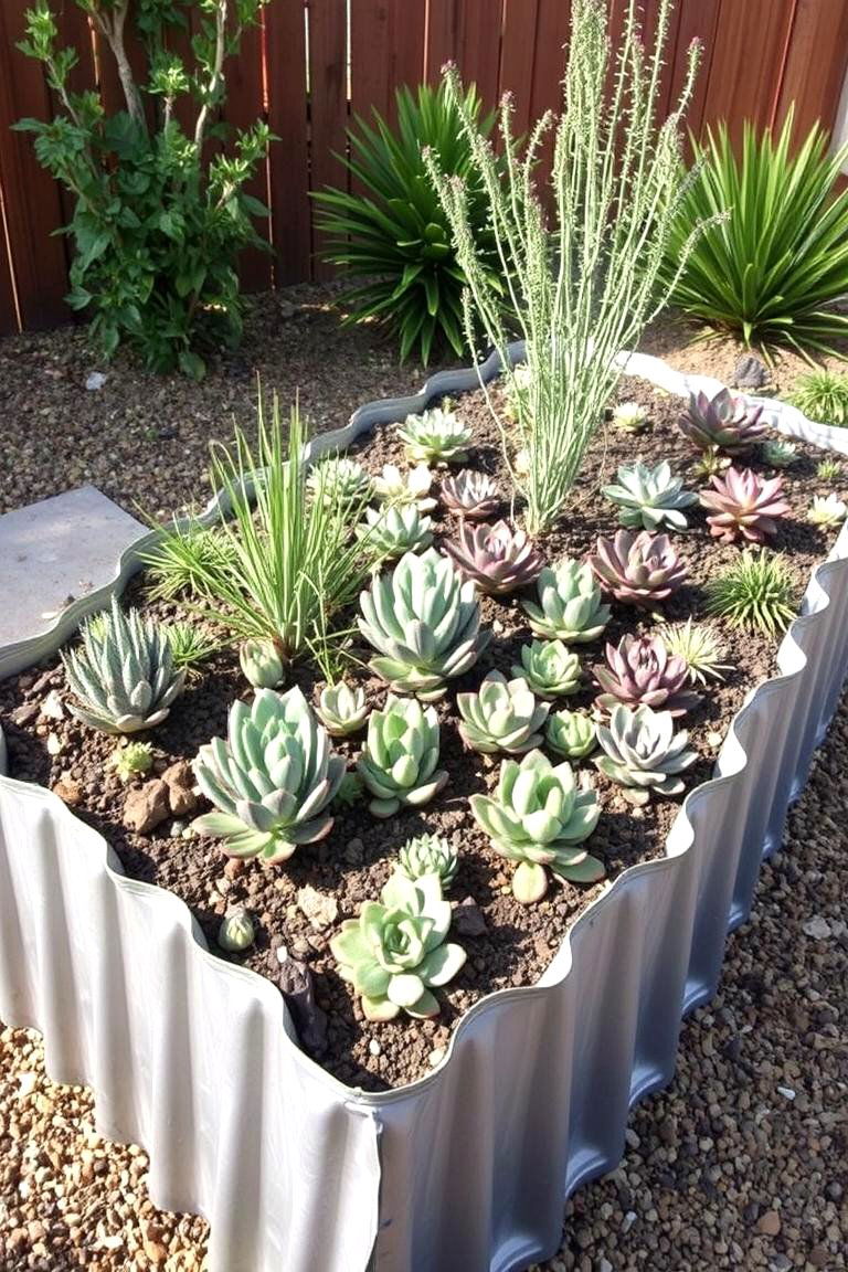 Utilizing Metal Roofing Scraps - 24 Inexpensive Raised Garden Bed Ideas