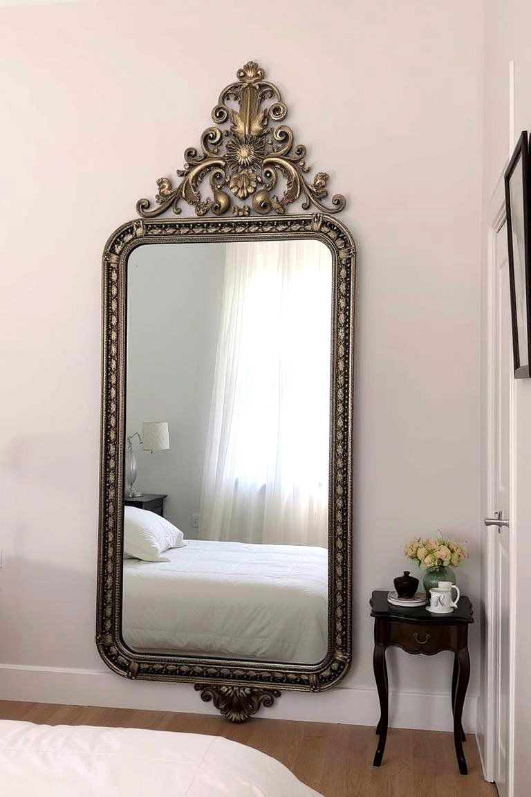 Utilizing Mirrors for Depth - 24 Small Bedroom Ideas