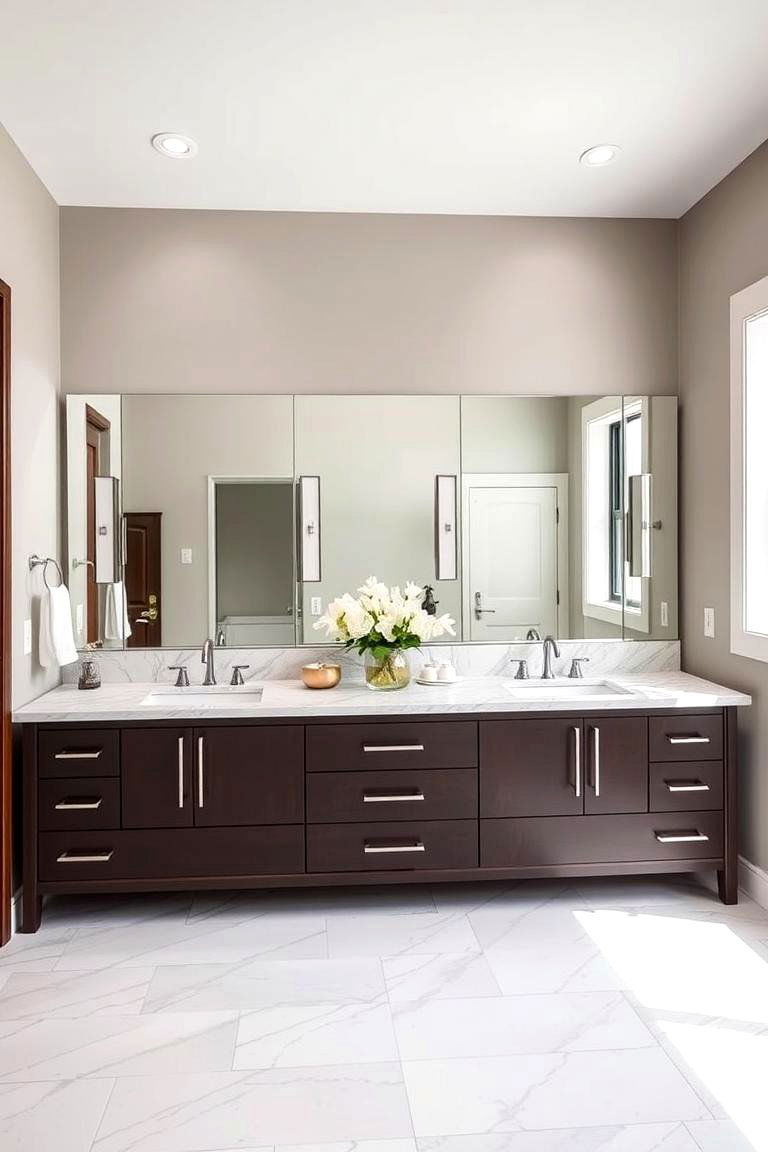 Utilizing Pocket Doors - 24 Jack and Jill Bathroom Ideas