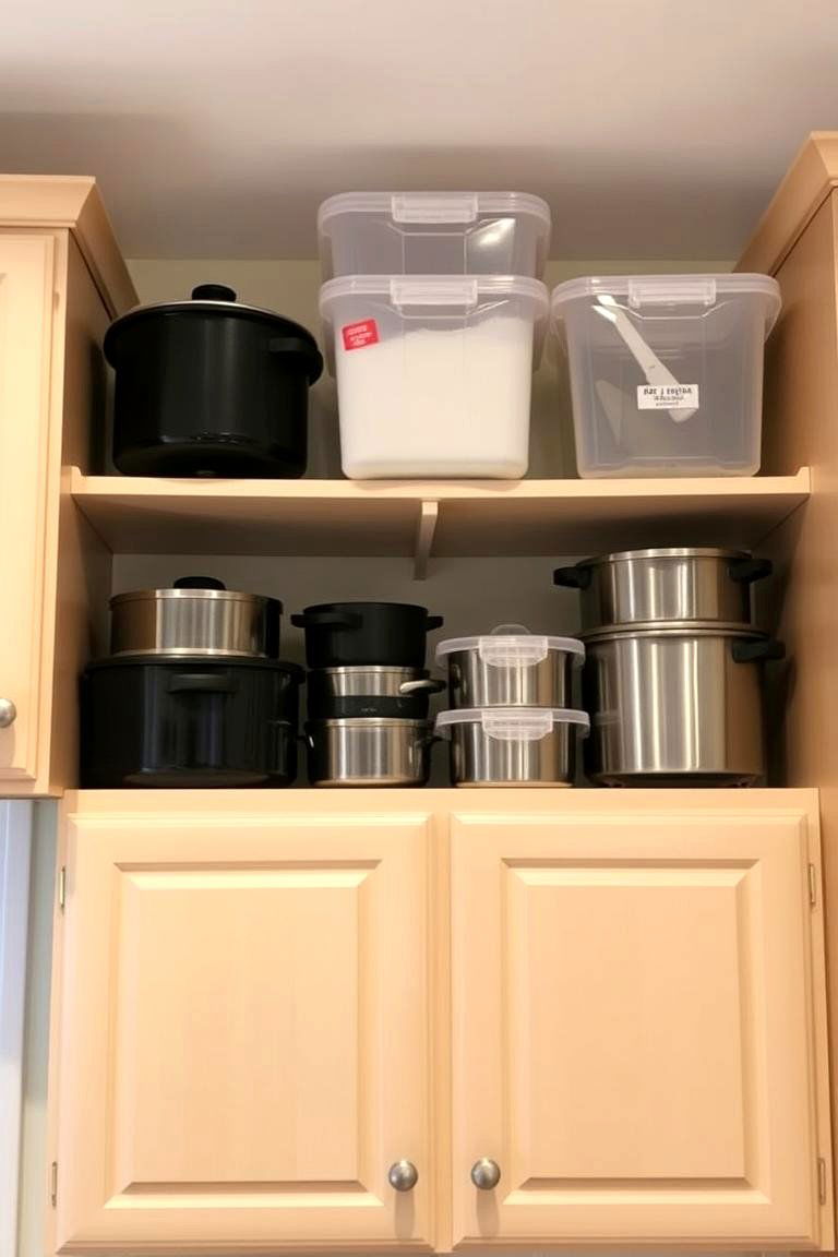 Utilizing Space Above Cabinets - 24 Pots and Pans Storage Ideas