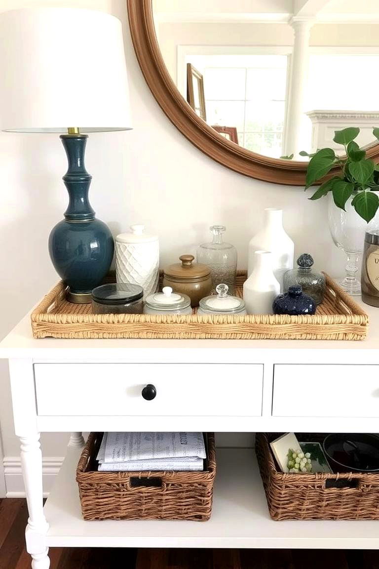 Utilizing Trays to Organize and Style - 24 Sideboard Decor Ideas