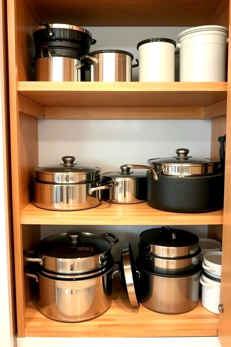 Utilizing a Pantry for Cookware - 24 Pots and Pans Storage Ideas