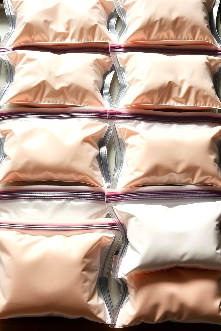 Vacuum Sealed Bra Bags - 24 Bra Storage Ideas