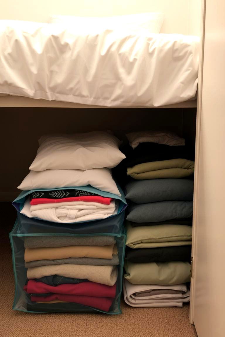 Vacuum Storage Bags - 24 small bedroom storage ideas