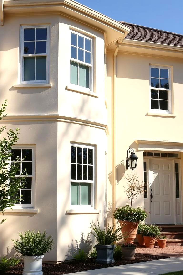 Vanilla Cream - 24 Off-white Paint Colors for Home Exteriors
