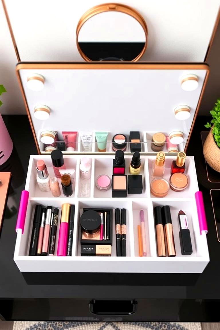 Vanity Tray Organizers - 24 vanity organization ideas