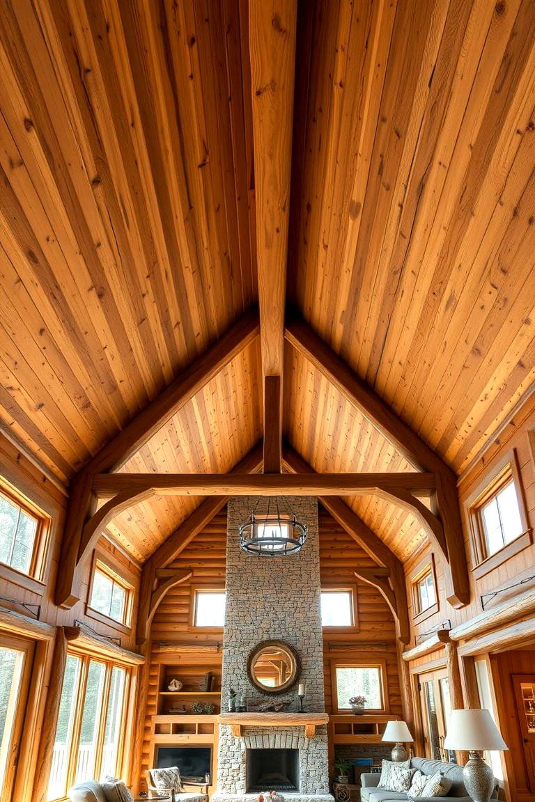 Vaulted Wood Ceiling - 24 Wood Ceiling Ideas