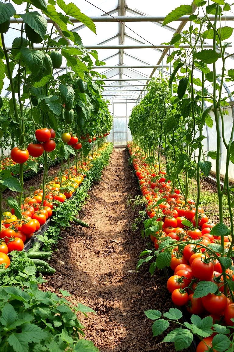 Vegetable Garden in a Greenhouse for Protection - 24 Vegetable Garden Ideas