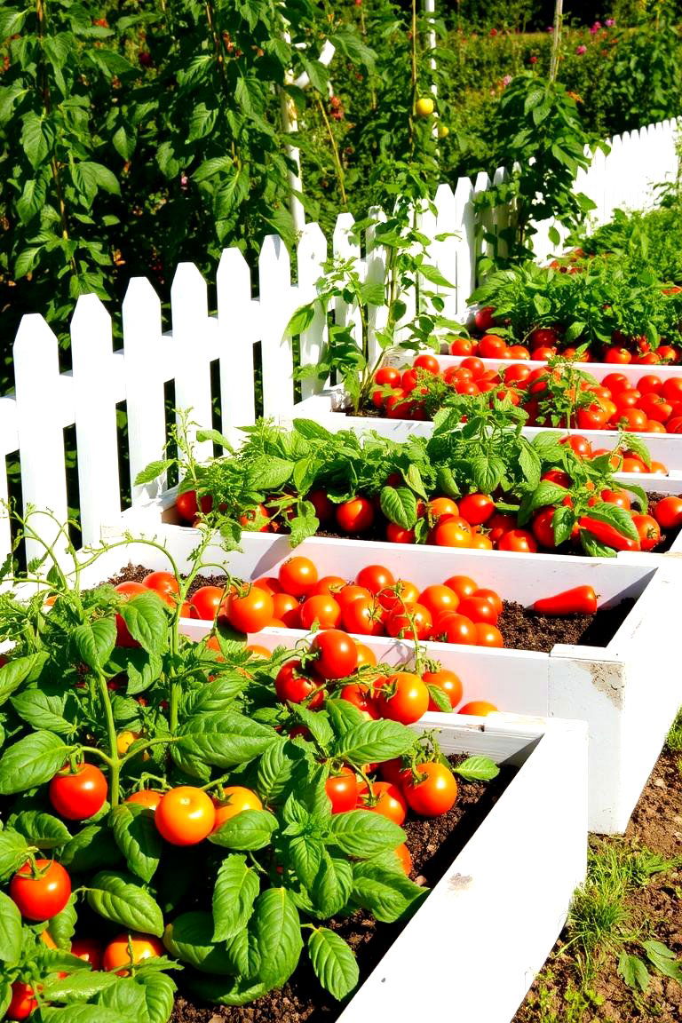 Vegetable Paradise Garden - 24 Raised Garden Bed Along Fence Ideas