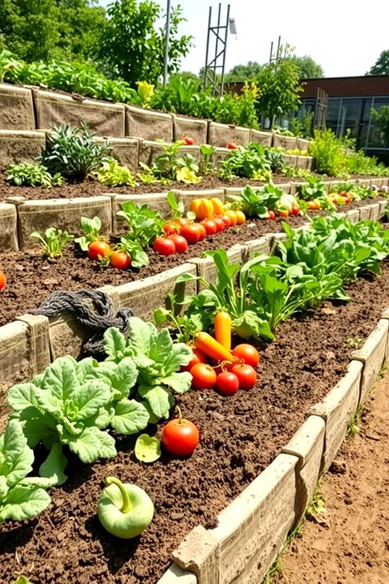 Vegetable Tiered Garden - 24 Tiered Garden Ideas