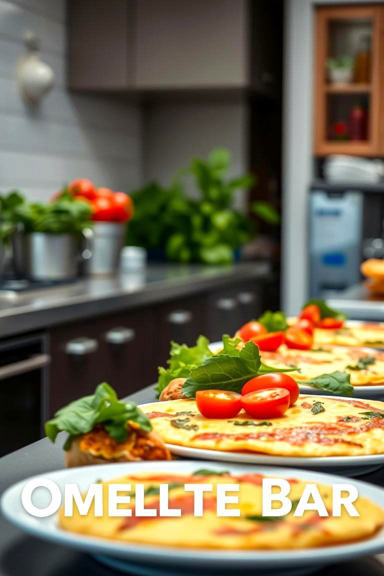Veggie Omelette Bar - 24 Breakfast Bar Ideas