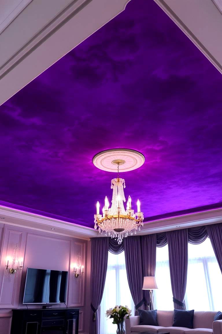 Velvet Finish - 24 Accent Ceiling Ideas