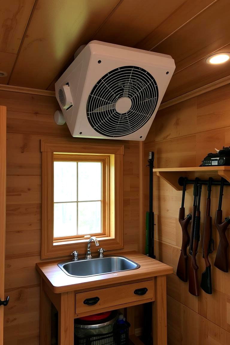 Ventilation System - 24 Hunting Room Ideas