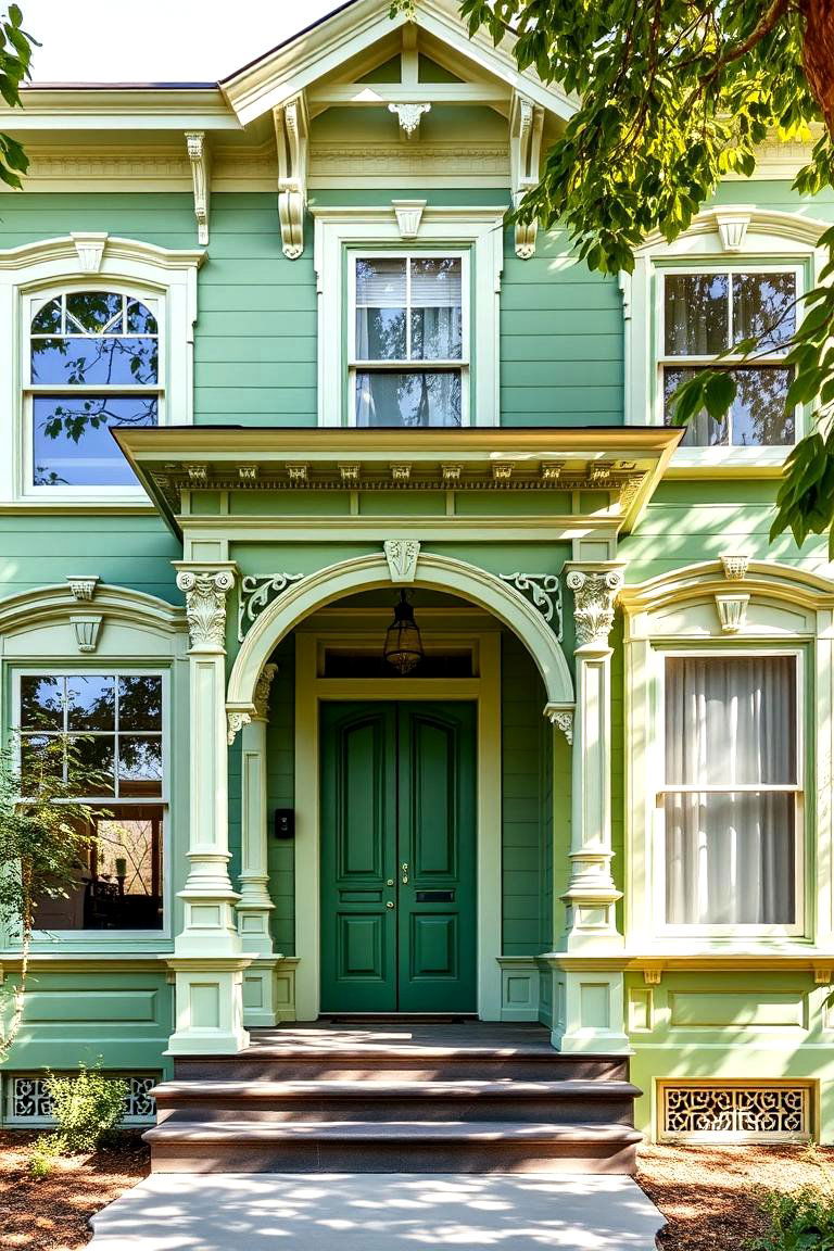 Verde Vigor - 24 Green Victorian House Colors