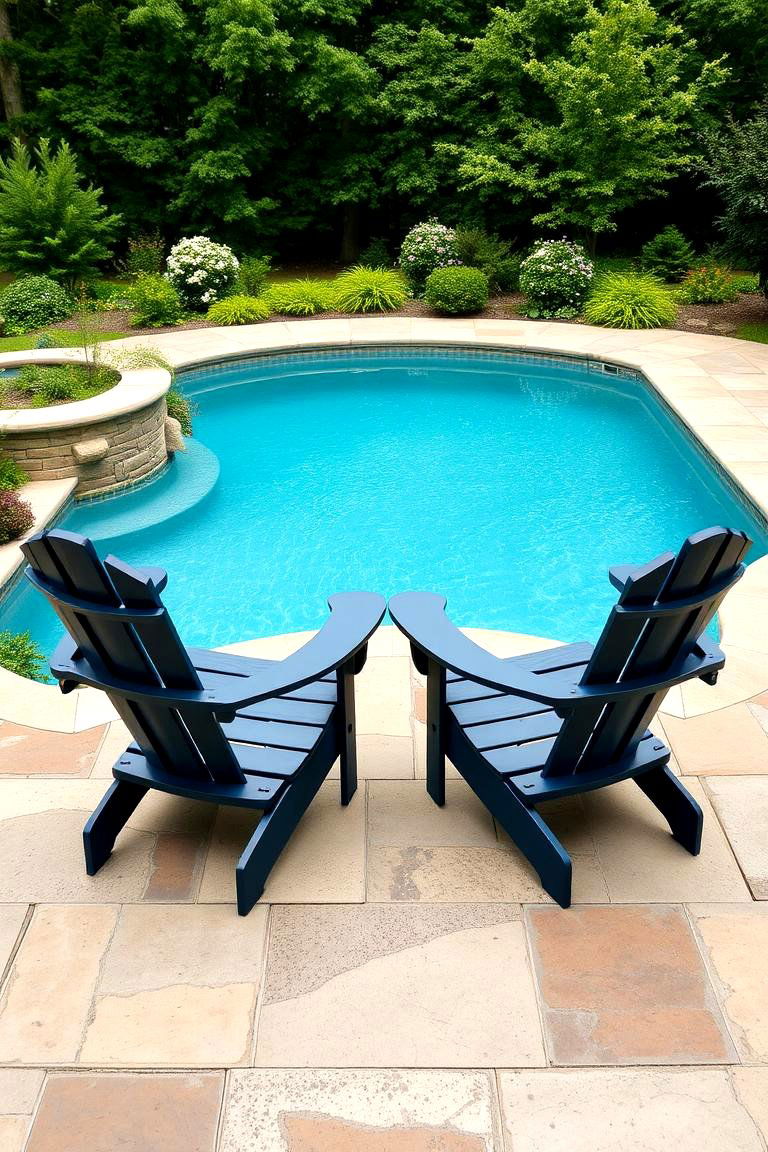Versatile Adirondack Chairs - 24 Pool Furniture Ideas